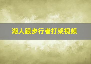 湖人跟步行者打架视频