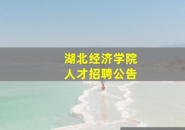 湖北经济学院人才招聘公告