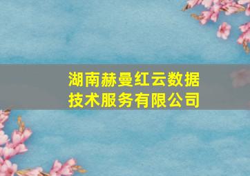 湖南赫曼红云数据技术服务有限公司