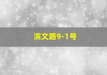 滨文路9-1号