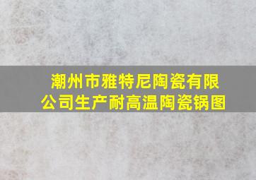 潮州市雅特尼陶瓷有限公司生产耐高温陶瓷锅图