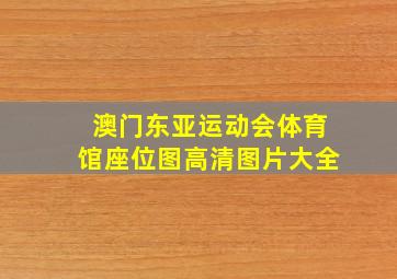 澳门东亚运动会体育馆座位图高清图片大全