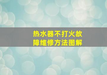 热水器不打火故障维修方法图解