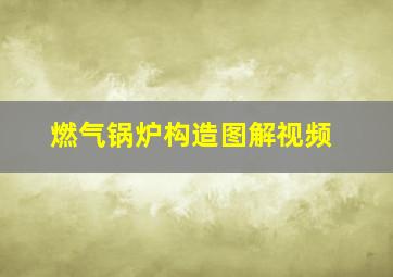 燃气锅炉构造图解视频