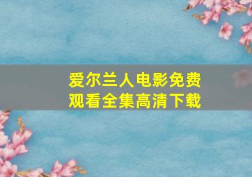 爱尔兰人电影免费观看全集高清下载