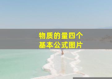 物质的量四个基本公式图片