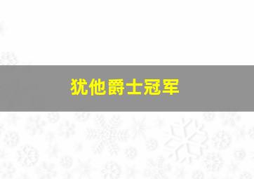 犹他爵士冠军