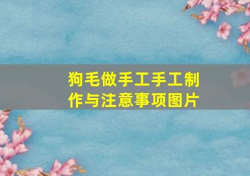 狗毛做手工手工制作与注意事项图片