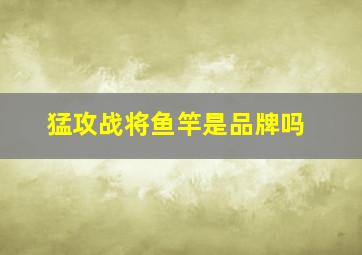 猛攻战将鱼竿是品牌吗