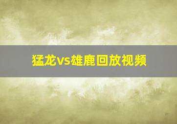 猛龙vs雄鹿回放视频