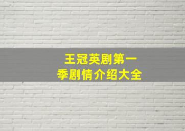 王冠英剧第一季剧情介绍大全