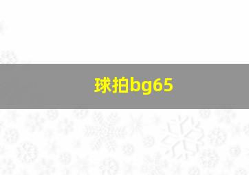 球拍bg65