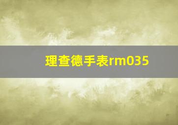 理查德手表rm035