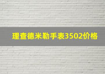 理查德米勒手表3502价格