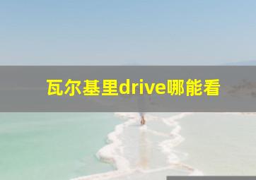 瓦尔基里drive哪能看