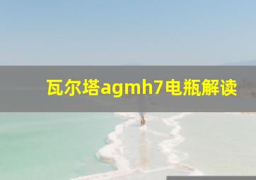 瓦尔塔agmh7电瓶解读