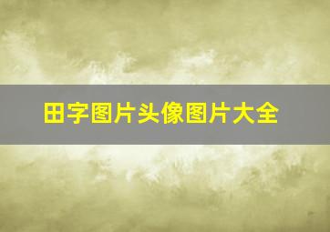 田字图片头像图片大全