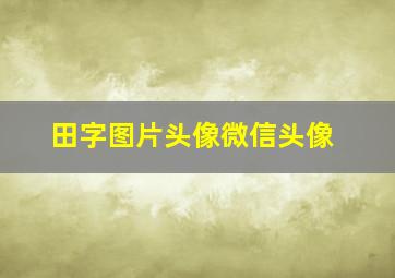 田字图片头像微信头像