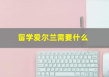 留学爱尔兰需要什么