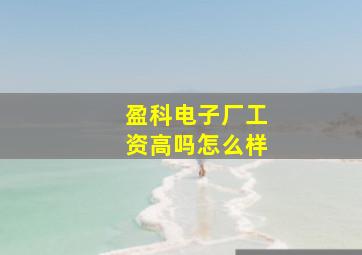 盈科电子厂工资高吗怎么样