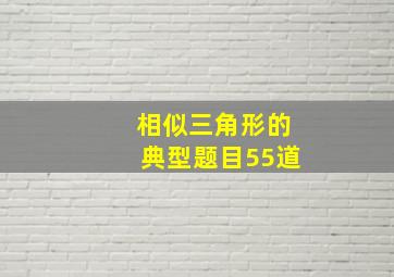 相似三角形的典型题目55道