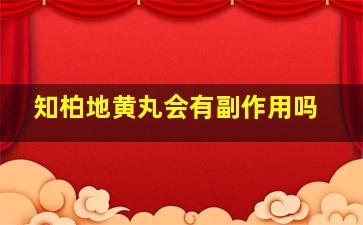 知柏地黄丸会有副作用吗