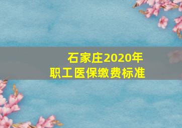 石家庄2020年职工医保缴费标准