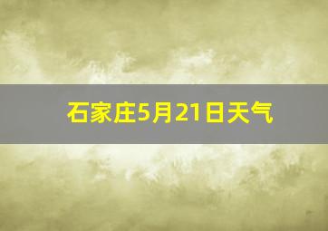 石家庄5月21日天气