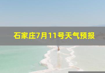 石家庄7月11号天气预报