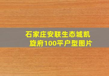 石家庄安联生态城凯旋府100平户型图片