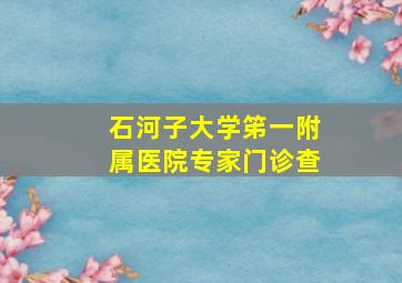 石河子大学笫一附属医院专家门诊查