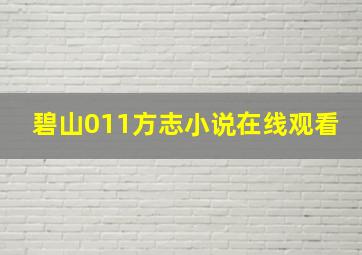 碧山011方志小说在线观看