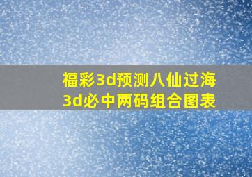 福彩3d预测八仙过海3d必中两码组合图表