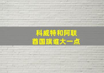 科威特和阿联酋国旗谁大一点