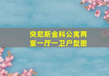 突尼斯金科公寓两室一厅一卫户型图