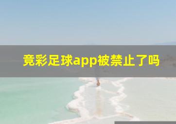 竞彩足球app被禁止了吗