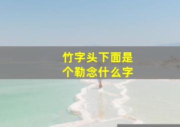 竹字头下面是个勒念什么字