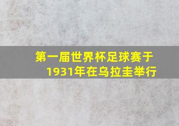 第一届世界杯足球赛于1931年在乌拉圭举行