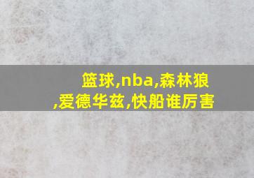 篮球,nba,森林狼,爱德华兹,快船谁厉害