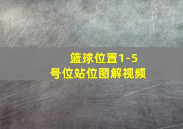 篮球位置1-5号位站位图解视频