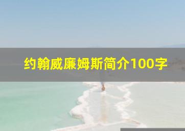 约翰威廉姆斯简介100字