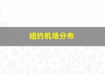 纽约机场分布