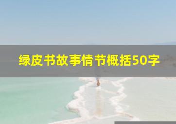 绿皮书故事情节概括50字