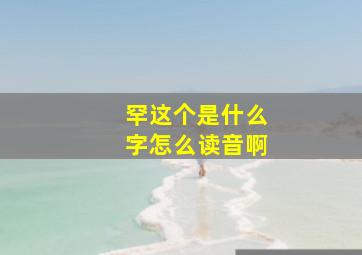 罕这个是什么字怎么读音啊