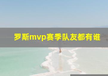 罗斯mvp赛季队友都有谁