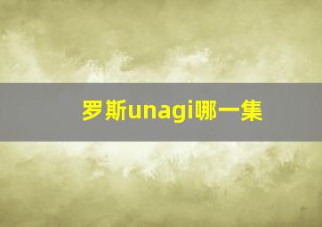 罗斯unagi哪一集