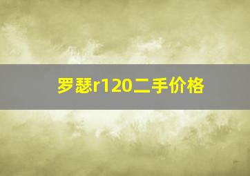 罗瑟r120二手价格