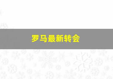 罗马最新转会