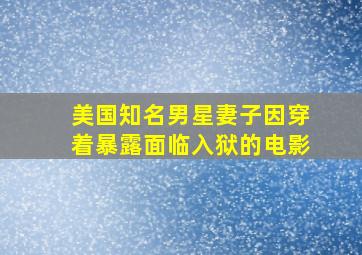 美国知名男星妻子因穿着暴露面临入狱的电影