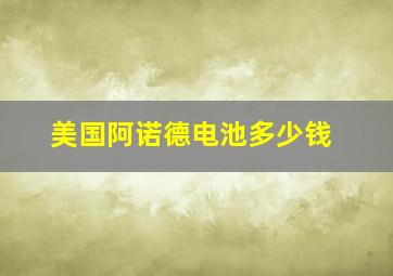 美国阿诺德电池多少钱